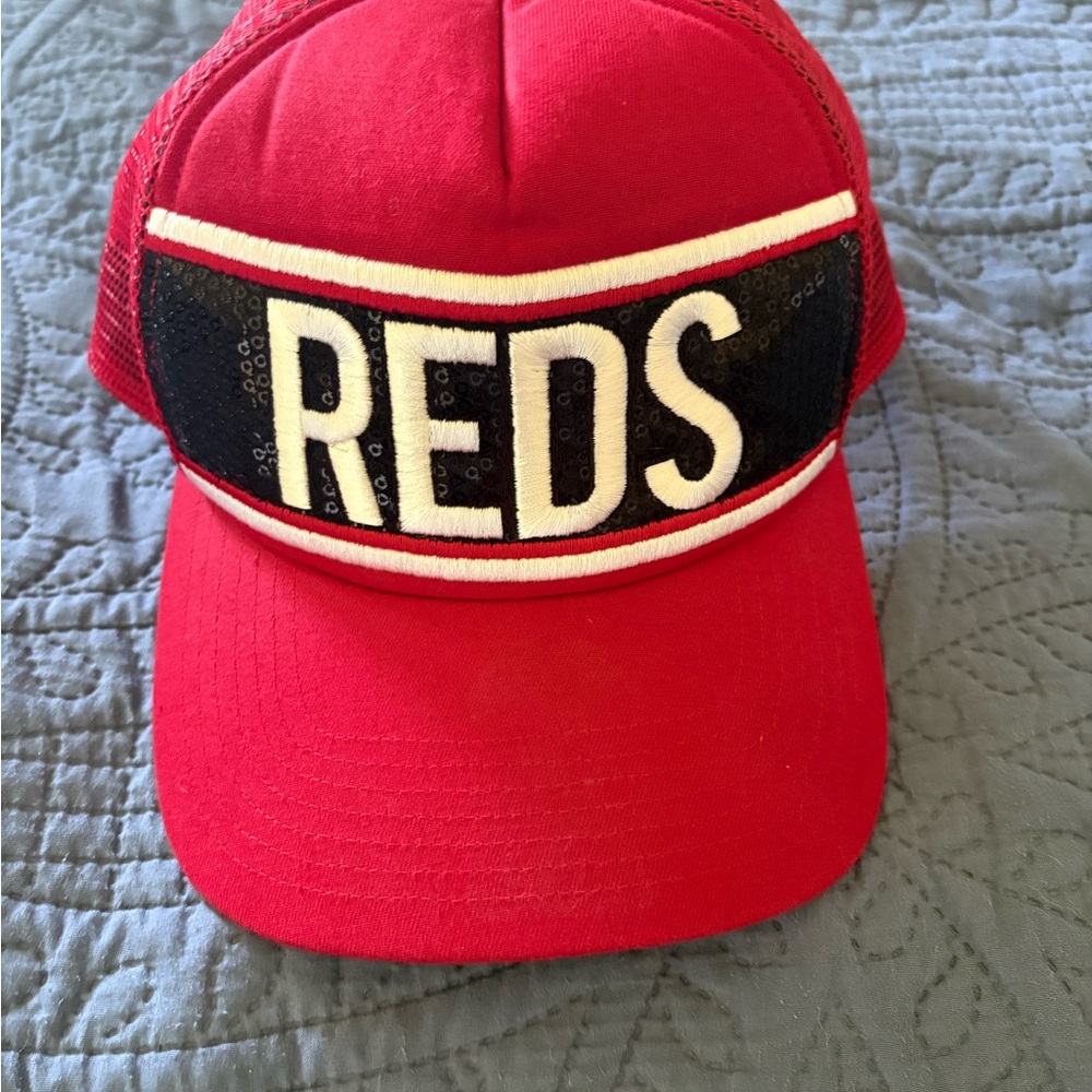 Cincinnati Reds 47 Mesh Trucker Hat - Womens